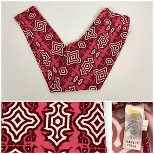 LulaRoe OS Leggings Unicorn Multicolor Unique Pattern Geometric Rare EUC